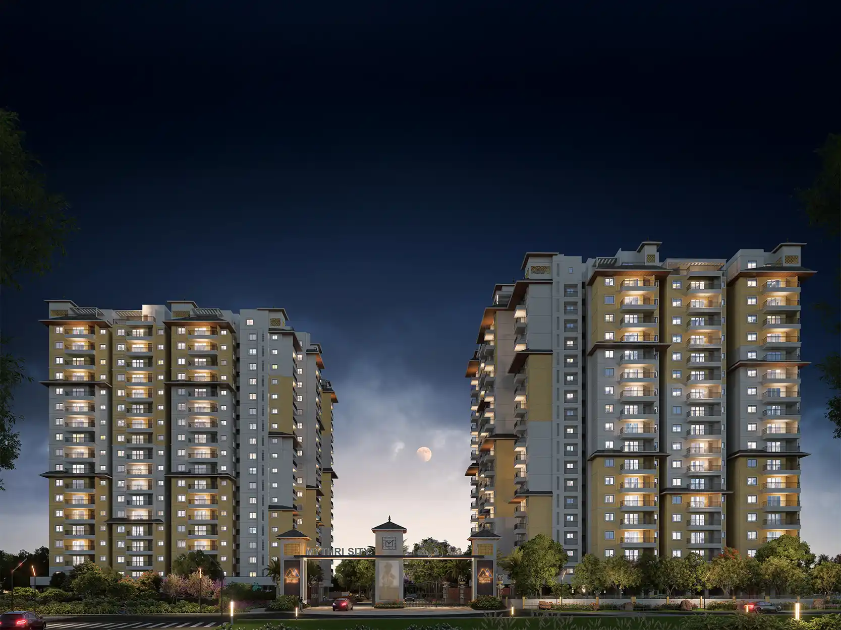 Mythri Sity 2 BHK apartment exterior view near Sarjapur Road